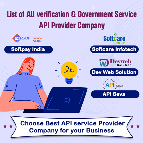 List of top all verification API Provider Company that offer Government Services API